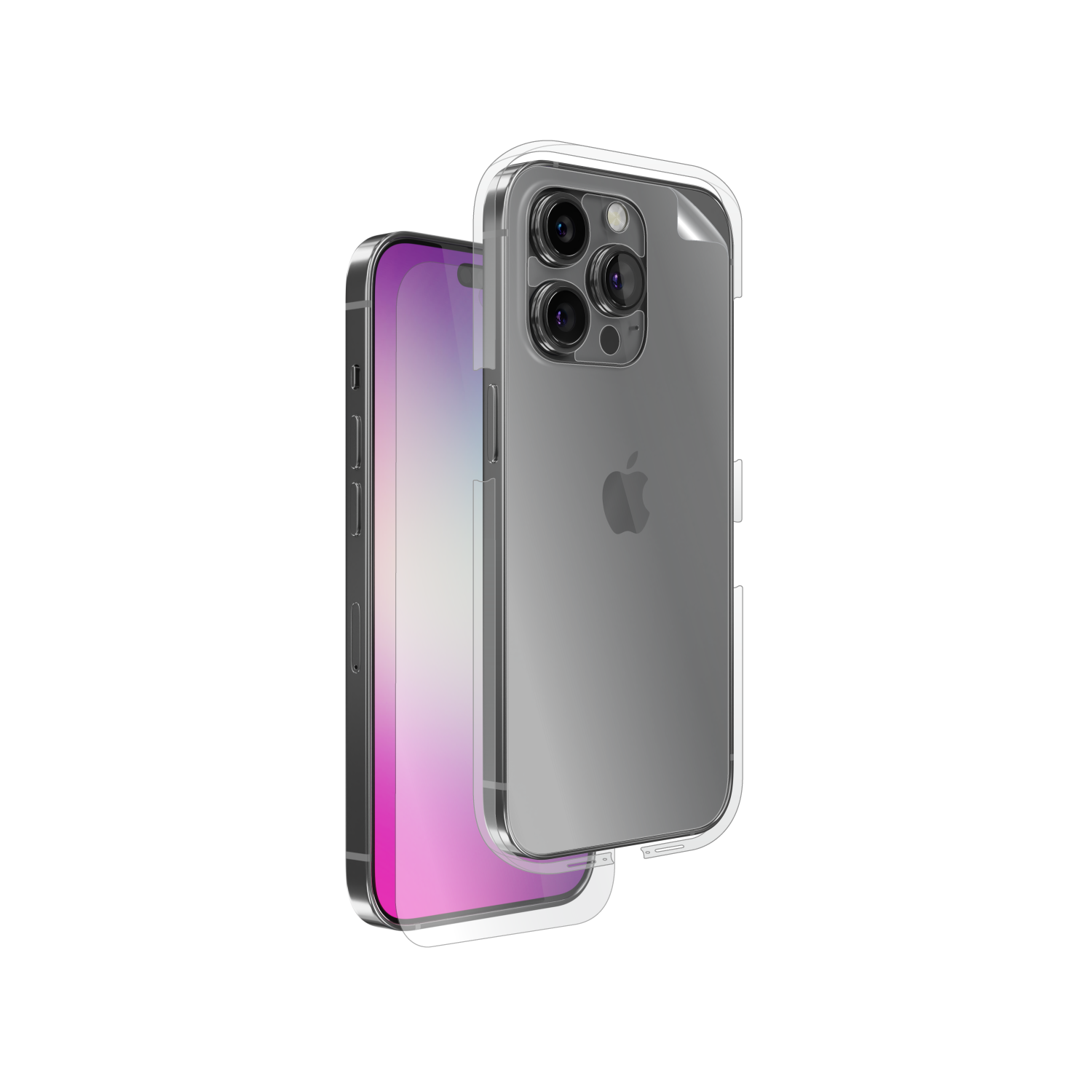 Full-body clear skin for iPhone 14 Pro